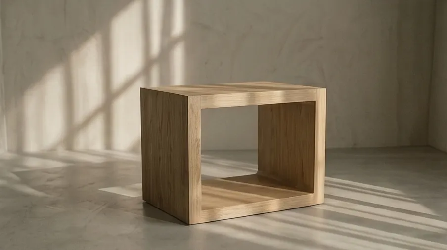Meja kotak oak